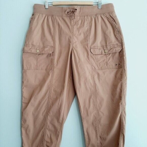 MYSTYLE | Casual Cropped Pull-on  Pants Tan Sz XL - Picture 3 of 7